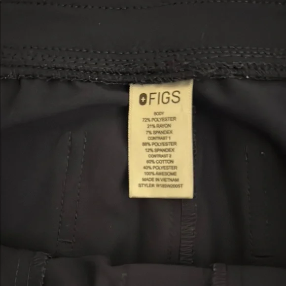 FIGS Jogger Scrub Pants -Navy - Picture 4 of 5